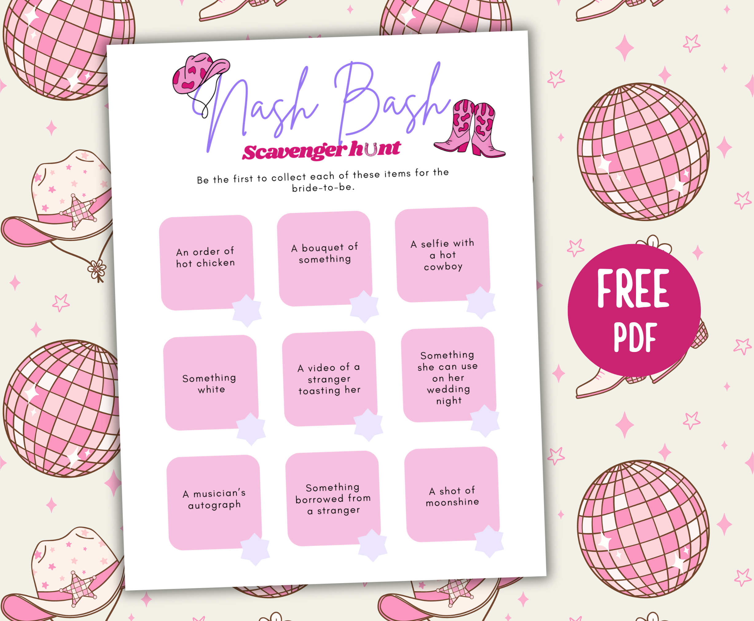 Nash Bash Scavenger Hunt