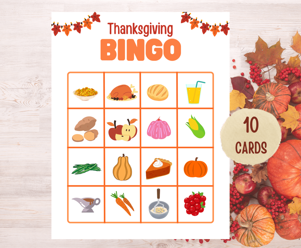 Thanksgiving Dinner Bingo