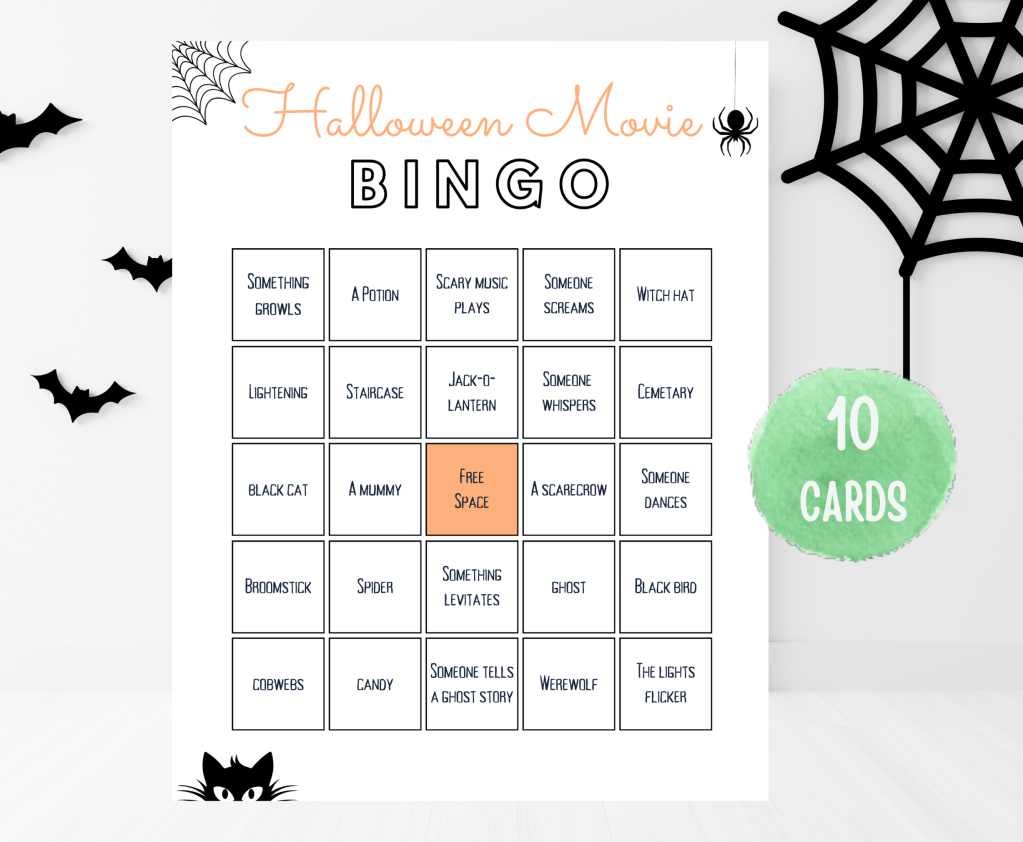 Halloween Movie Bingo