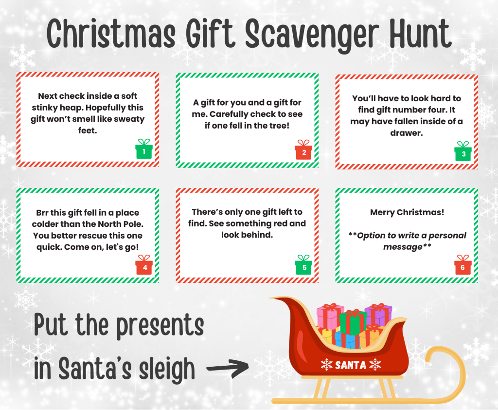 Christmas Gift Scavenger&nbsp;Hunt