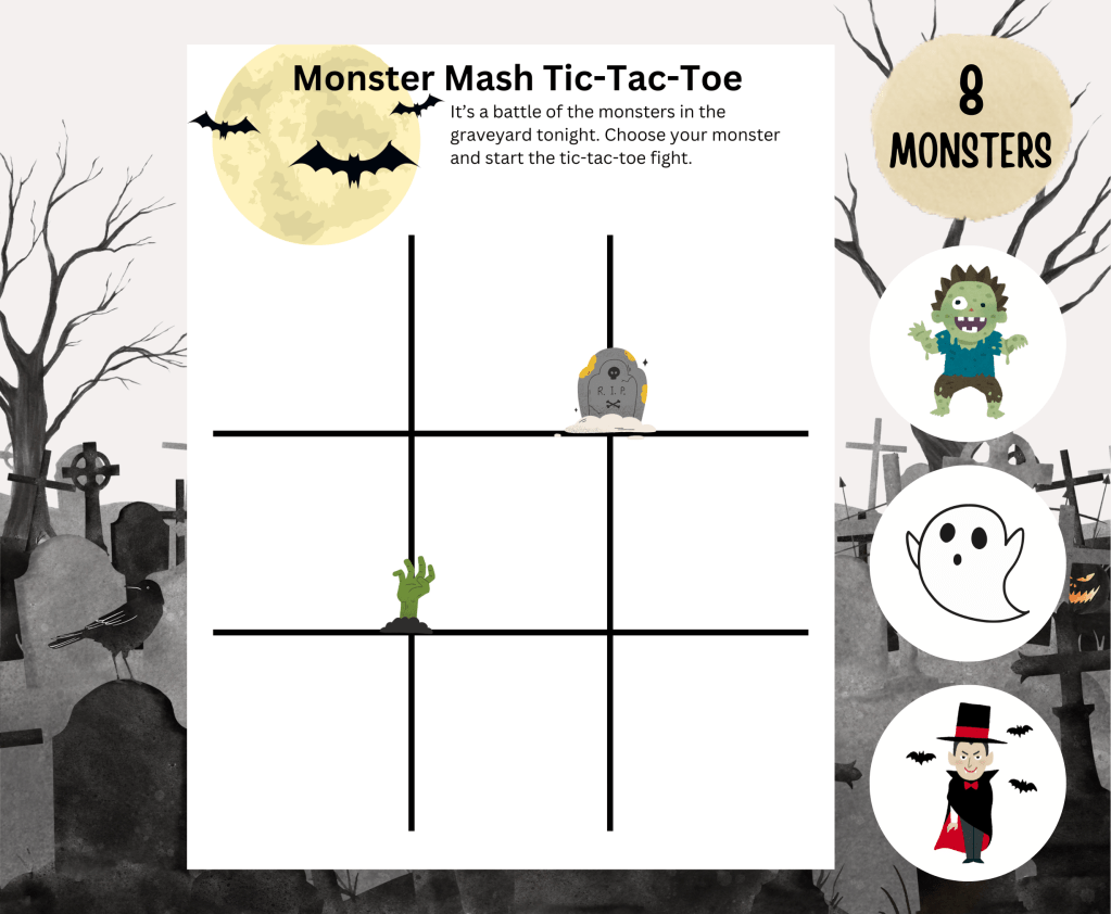 Monster Mash Tic-Tac-Toe