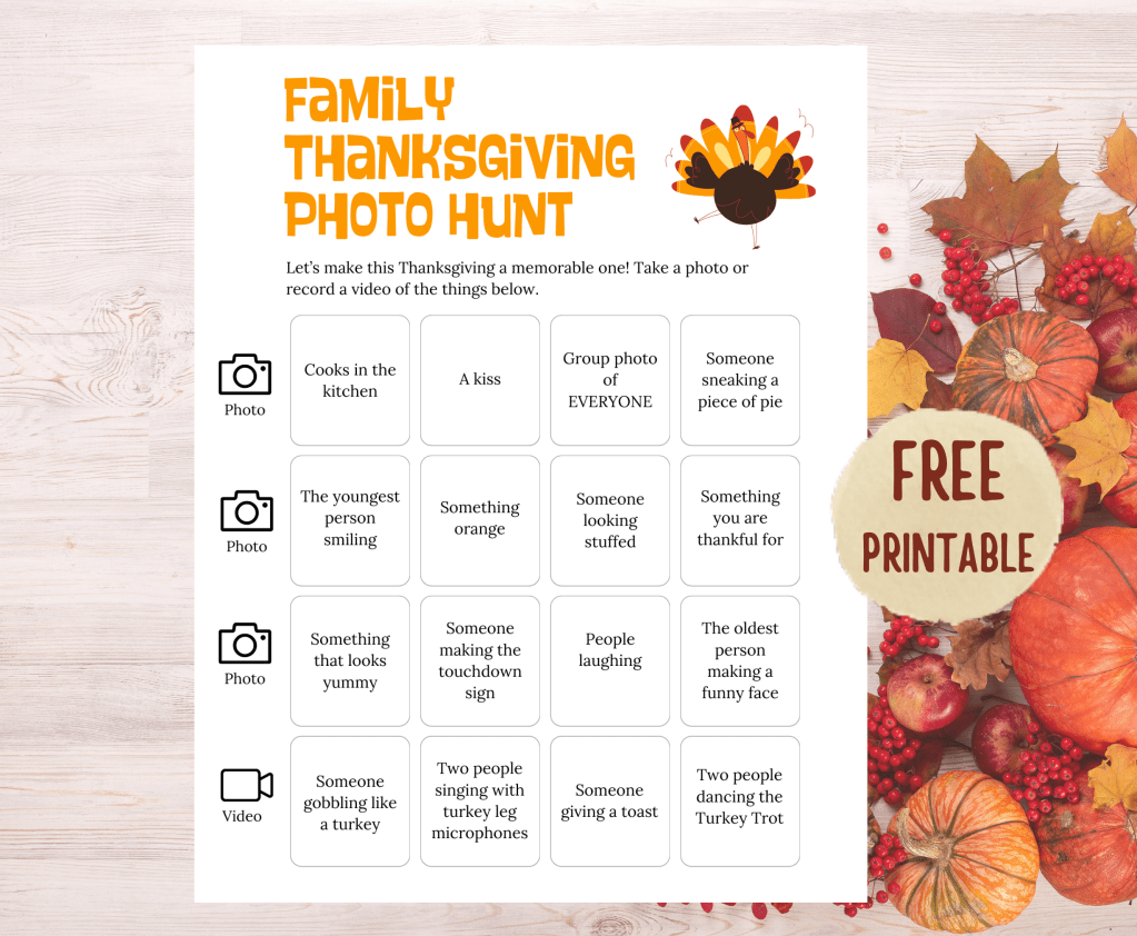Family Thanksgiving Photo&nbsp;Hunt