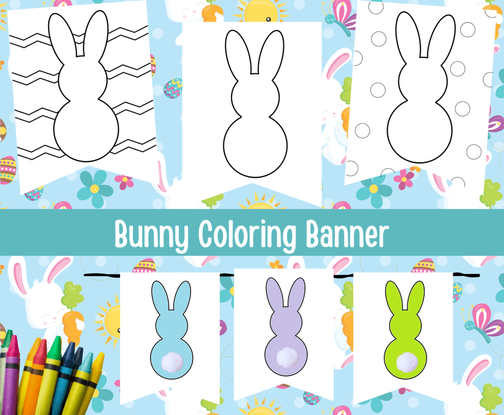 Bunny Coloring Banner
