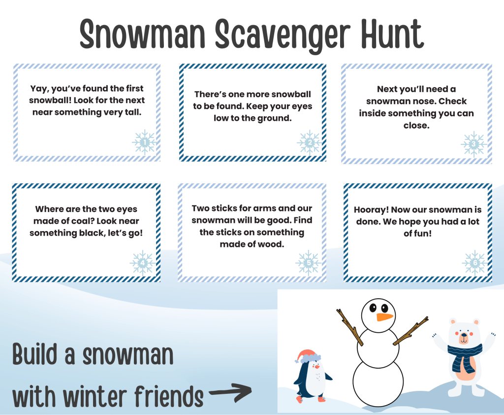 Snowman Scavenger Hunt