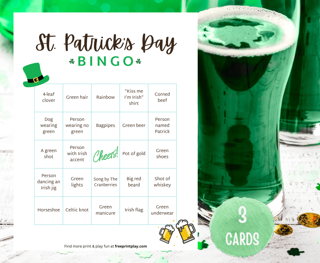 St. Patrick’s Day Bar&nbsp;Bingo
