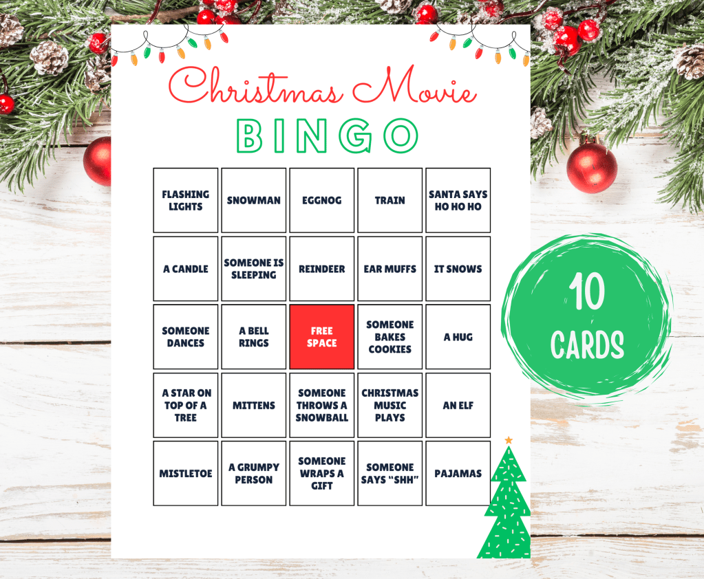 Christmas Movie Bingo